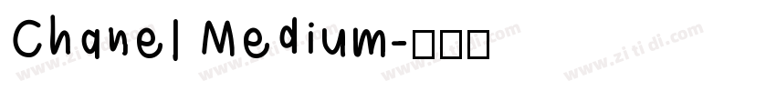 Chanel Medium字体转换
